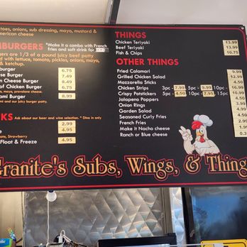 Granite's Subs, Wings and Things - 7/30/2024 - Chicken Wings Near Me - Carmichael, California