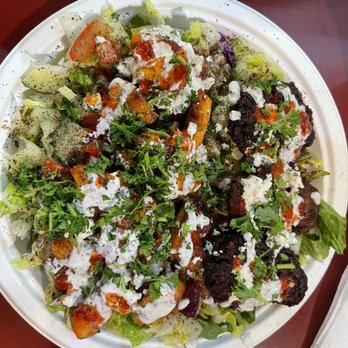 Farvahar Persian Cafe - Chicken Kebab Plate and 3 Kotlets - Middle Eastern Near Me - Seattle, Washington
