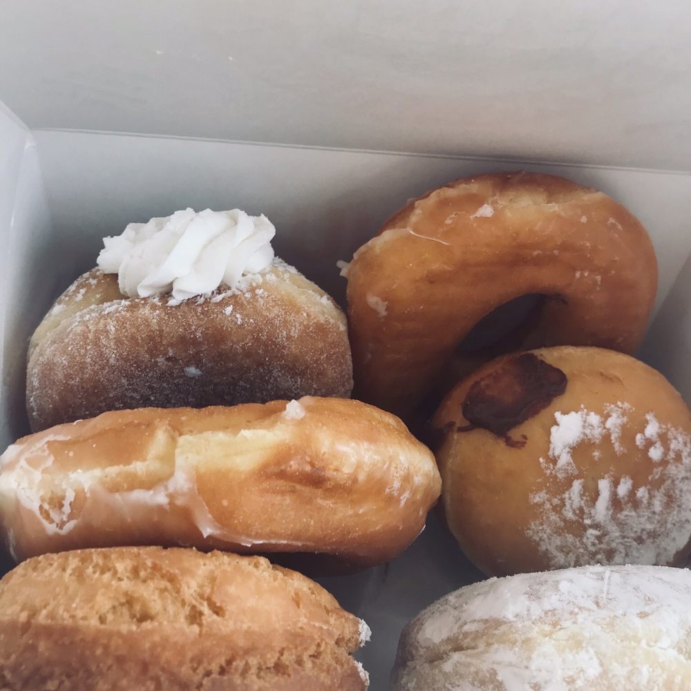 Donut Shack - Latest run- unfortunately the Boston cream was smeared everywhere and the cream started coming out the top (can't see in the photo). - Donuts Near Me - Severna Park, Maryland Donut Shack - Latest run- unfortunately the Boston cream was smeared everywhere and the cream started coming out the top (can't see in the photo). - Donuts Near Me - Severna Park, Maryland