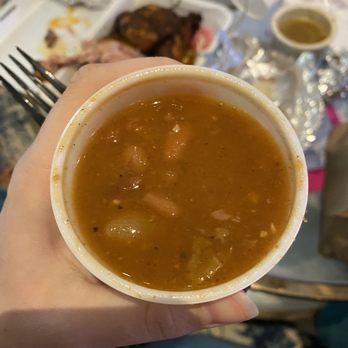 Smokin' Brew-B-Q - Beans- think charro beans with a bbq spin. Yummy. - Barbeque Near Me - Austin, Texas Smokin' Brew-B-Q - Beans- think charro beans with a bbq spin. Yummy. - Barbeque Near Me - Austin, Texas