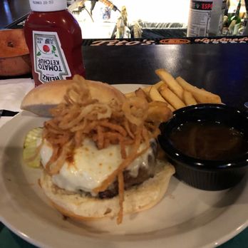 Potters Field - Onion burger with onion soup dipping aus jous... - Irish Near Me - Buffalo, New York