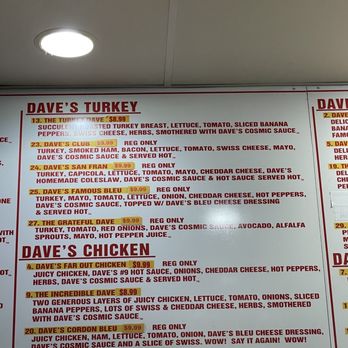 Dave's Cosmic Subs - Sandwiches Near Me - University Heights, Ohio