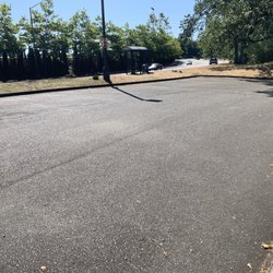 Seeley Lake Park - Parking lot.