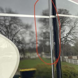 Tiffin Motor Homes - sidewall in front of rear bedroom slide on driver side