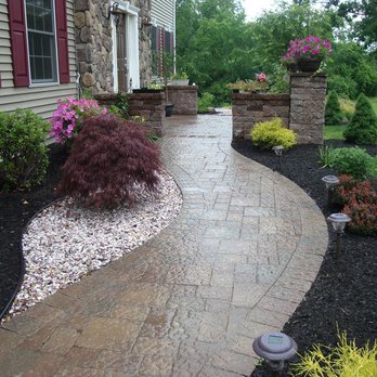 Traboscia - a brick walkway in a front yard - Landscaping Near Me - Morton, Pennsylvania