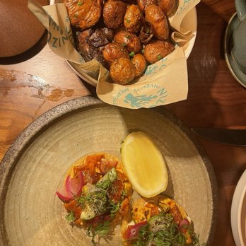 Talavera - Tuna tostada and papas - Mexican Near Me - New York, New York