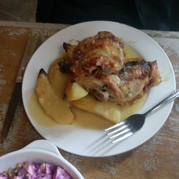 Kiki's - Grilled Lemon chicken with fingerling potatoes - Greek Near Me - New York, New York Kiki's - Grilled Lemon chicken with fingerling potatoes - Greek Near Me - New York, New York