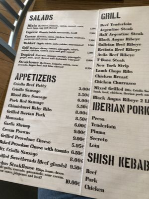 Menu photo 6 The Steakhouse Rota, CA