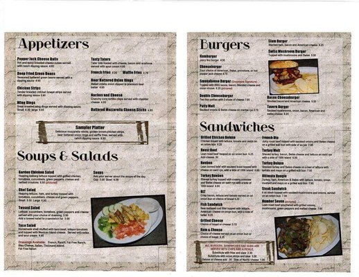 Menu photo 1 Greystone Tavern Jackson, MI