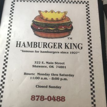Hamburger King - Burgers Near Me - Shawnee, Oklahoma Hamburger King - Burgers Near Me - Shawnee, Oklahoma