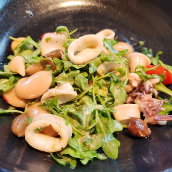 Hazel Hill - Spicey squid salad. Best seafood salad ever. Absolutely delicious. - New American Near Me - Healdsburg, California