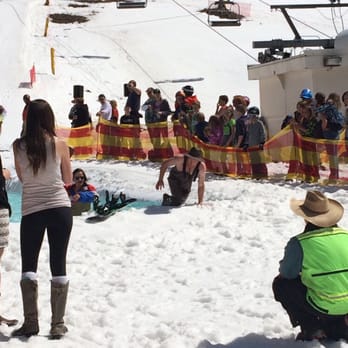 Granby Ranch - Closing weekend - Lunatics trying to ski across the icy pond - Golf Near Me - Granby, Colorado Granby Ranch - Closing weekend - Lunatics trying to ski across the icy pond - Golf Near Me - Granby, Colorado