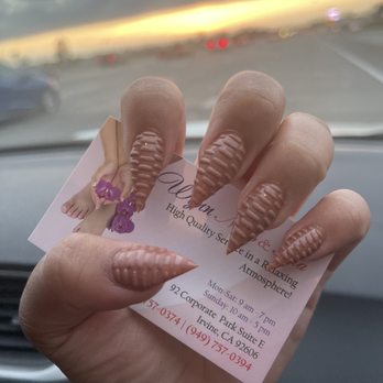 Wynn Nails & Spa - Full set in front of the sunset - Nail Salons Near Me - Irvine, California