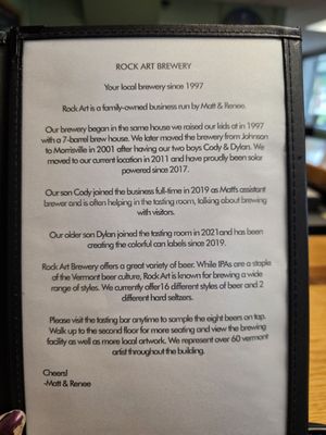Rock Art Brewery by null
