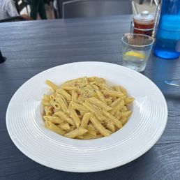 Carbonara was simple and delicious. I added some of the hot pepper oil (not sure what it's called) to add a little kick. Carbonara was simple and delicious. I added some of the hot pepper oil (not sure what it's called) to add a little kick.