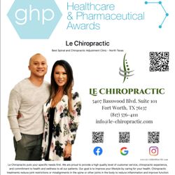 Le Chiropractic - Le Chiropractic is honored to be a recipient in the GHP Healthcare & Pharmaceutical Awards 2022!!
We all of our patients and we are here