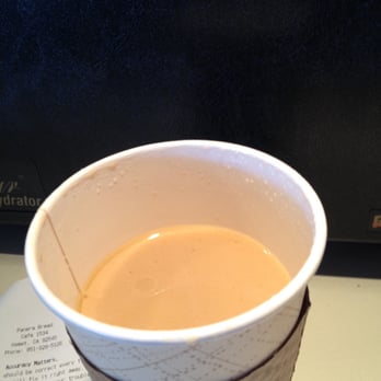Panera Bread - Cup I just got at drive thru. Manager said she made it and that's all I was getting and have a nice day. - Sandwiches Near Me - Hemet, California