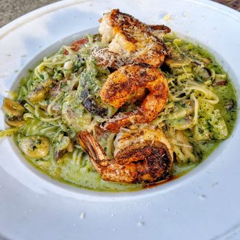 Stubrik's Steakhouse - Blackened shrimp pesto - Steakhouses Near Me - Fullerton, California