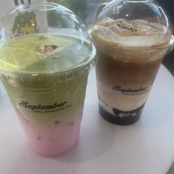 September - Cherry blossom matcha and sesame coffee - Ice Cream & Frozen Yogurt Near Me - Westminster, California September - Cherry blossom matcha and sesame coffee - Ice Cream & Frozen Yogurt Near Me - Westminster, California