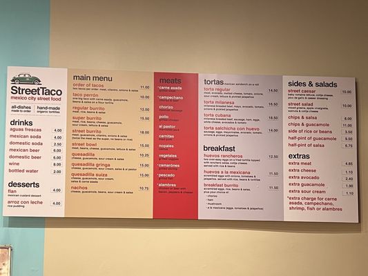 Menu photo 1 Street Taco San Francisco, CA Menu photo 1 Street Taco San Francisco, CA