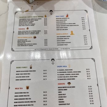 Chakaa Tea House - Menu - Bubble Tea Near Me - Oxnard, California