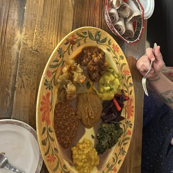 Queen of Sheba - #8. Platter Vegetarian Combo - Ethiopian Near Me - Temple Terrace, Florida