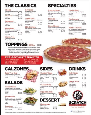 Menu photo 4 Scratch Pizza Riverside, CA