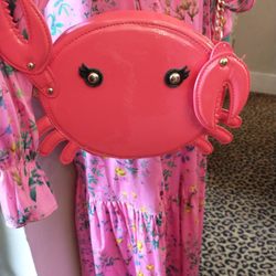 Zany Consignment Boutique - Crabby purse- photo doesn't do it justice. It's a lovely salmon pink shade.