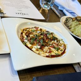 Whipped Feta 10/10. Nut allergies beware as it has pistachios Whipped Feta 10/10. Nut allergies beware as it has pistachios