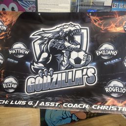 U10 AYSO team banner
