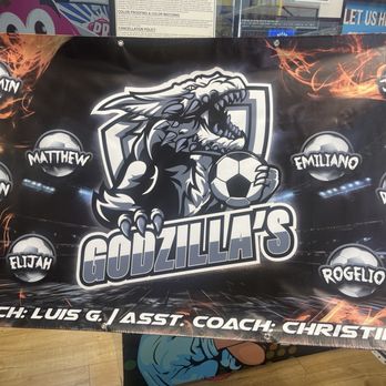 Go Print US - U10 AYSO team banner - Signmaking Near Me - Riverside, California