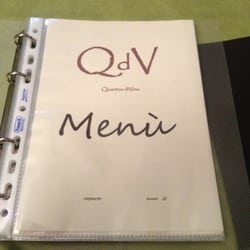 Vineria Champagneria Quartino Divino - The menu