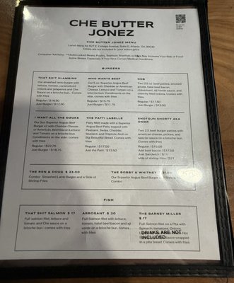 Menu photo 1 Che Butter Jonez Atlanta, GA