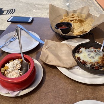 Cocina Madrigal - Oaxaca Fundido and grilled elote (cut off the cob since we were sharing) - Tacos Near Me - Phoenix, Arizona Cocina Madrigal - Oaxaca Fundido and grilled elote (cut off the cob since we were sharing) - Tacos Near Me - Phoenix, Arizona