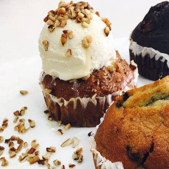 Café Chamoy - Ice cream muffins  Chocolate, banana and blueberrie - Desserts Near Me - Rockwall, Texas