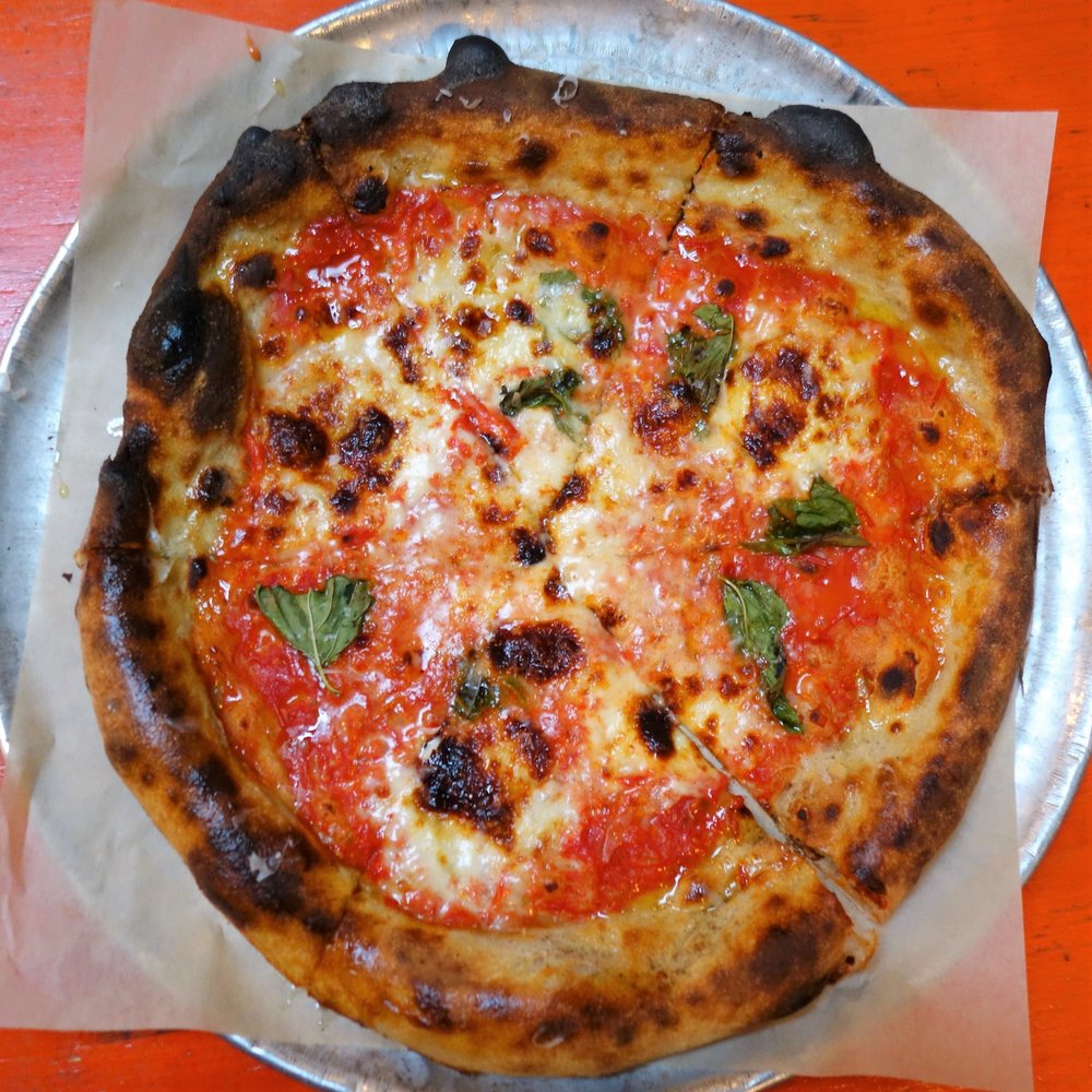 PizzaHacker - 03/10/19: “Top Shelf” Margherita – Dry-Farmed Early Girl Tomato Sauce, Fresh Mozzarella, Basil, Bariani Olive Oil, Smoked Salt, Grana Padano - Pizza Near Me - San Francisco, California PizzaHacker - 03/10/19: “Top Shelf” Margherita – Dry-Farmed Early Girl Tomato Sauce, Fresh Mozzarella, Basil, Bariani Olive Oil, Smoked Salt, Grana Padano - Pizza Near Me - San Francisco, California