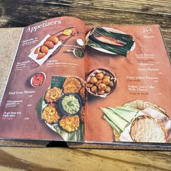Salento Colombian Steakhouse - gorgeous menu - Colombian Near Me - Jacksonville, Florida