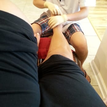Luxury Nails Salon - Oil massage during pedi - Nail Salons Near Me - O'fallon, Illinois