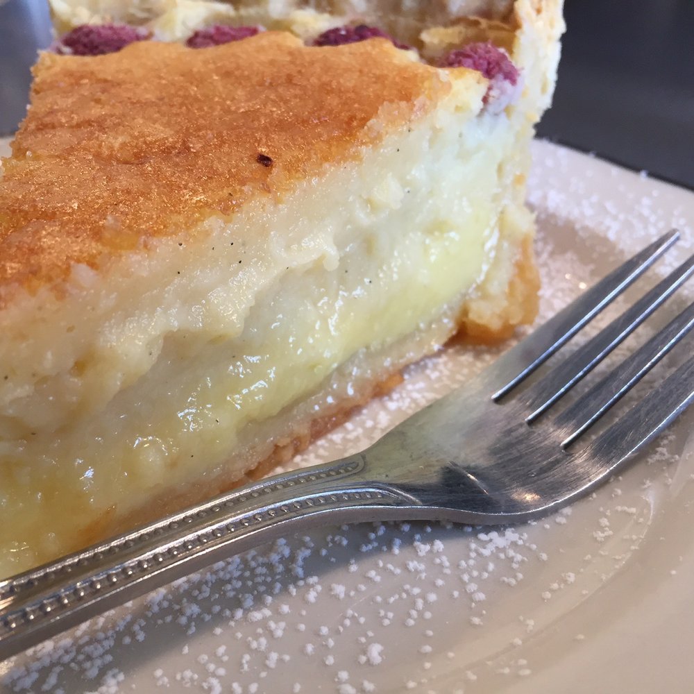 Proper Pie - Raspberry buttermilk pie close-up - Desserts Near Me - Richmond, Virginia