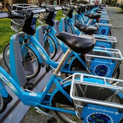 Dickinson Square Park - Indego bike share rack