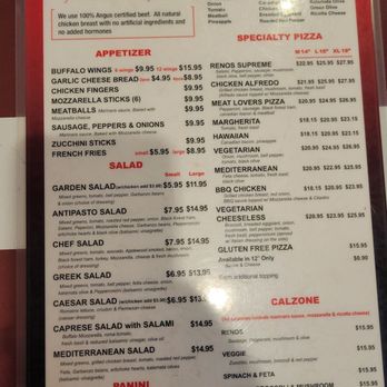 Reno's Pizzeria & Restaurant - Pizza Near Me - Burbank, California Reno's Pizzeria & Restaurant - Pizza Near Me - Burbank, California