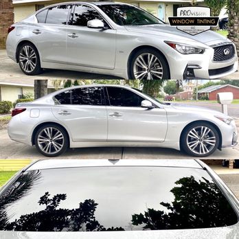 PROvision Window Tinting - 2018 Infiniti Q50s C2 Carbon 15 - Car Window Tinting Near Me - Panama City Beach, Florida