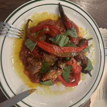 Alpino - Red peppers and sausage. - German Near Me - Detroit, Michigan