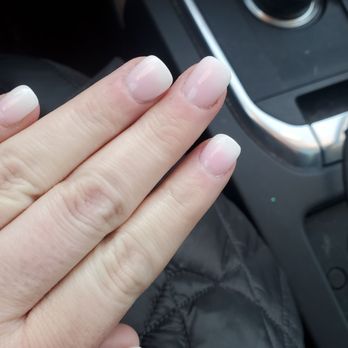 Serenity Nails Lounge - Ombre Acrylics. I wanted mine on the shorter side. - Nail Salons Near Me - Brunswick, Maine Serenity Nails Lounge - Ombre Acrylics. I wanted mine on the shorter side. - Nail Salons Near Me - Brunswick, Maine