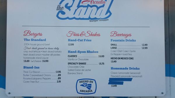 Menu photo 6 The Stand Arcadia Burger Shoppe Phoenix, AZ Menu photo 6 The Stand Arcadia Burger Shoppe Phoenix, AZ