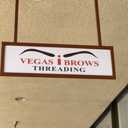 Vegas Eyebrows Threading - Front Door Signage