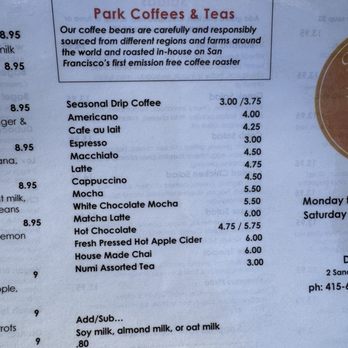 Duboce Park Cafe - Coffee & Tea Near Me - San Francisco, California
