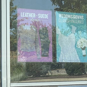Green Cleaners - This sign is hanging in their window. When I went inside to drop off a leather coat and pants, they said they don't clean leather. - Dry Cleaning Near Me - Franklin, Tennessee