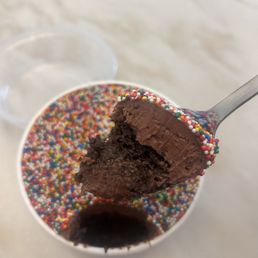 Inside Dot Cake