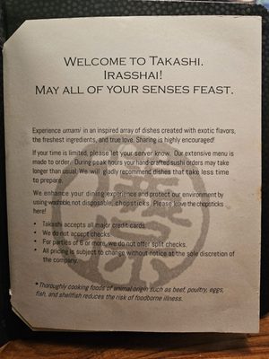 Menu photo 2 Takashi Salt Lake City, UT Menu photo 2 Takashi Salt Lake City, UT